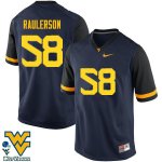 Men's West Virginia Mountaineers NCAA #58 Ray Raulerson Navy Authentic Nike Stitched College Football Jersey WH15B84ZF